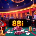 Exciting gameplay of 88i game with vibrant casino elements and enthusiastic players.