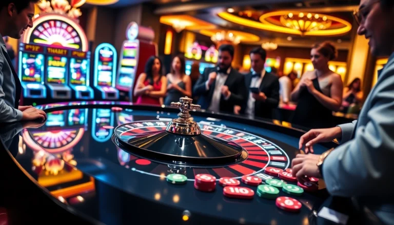 Exciting roulette gameplay at THABET casino, highlighting luxury gaming experience.