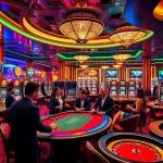 Experience the thrilling 6L777 VIP atmosphere with luxurious casino games and vibrant decor.