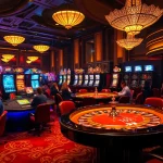 Experience the excitement of 8kbet with players engaging around casino tables and online gaming interfaces.