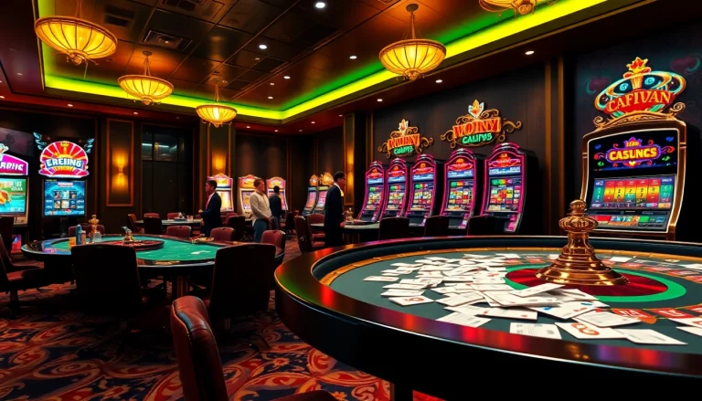 Players enjoy intense moments at nhà cái gg88 with a luxurious casino environment featuring roulette and poker tables.