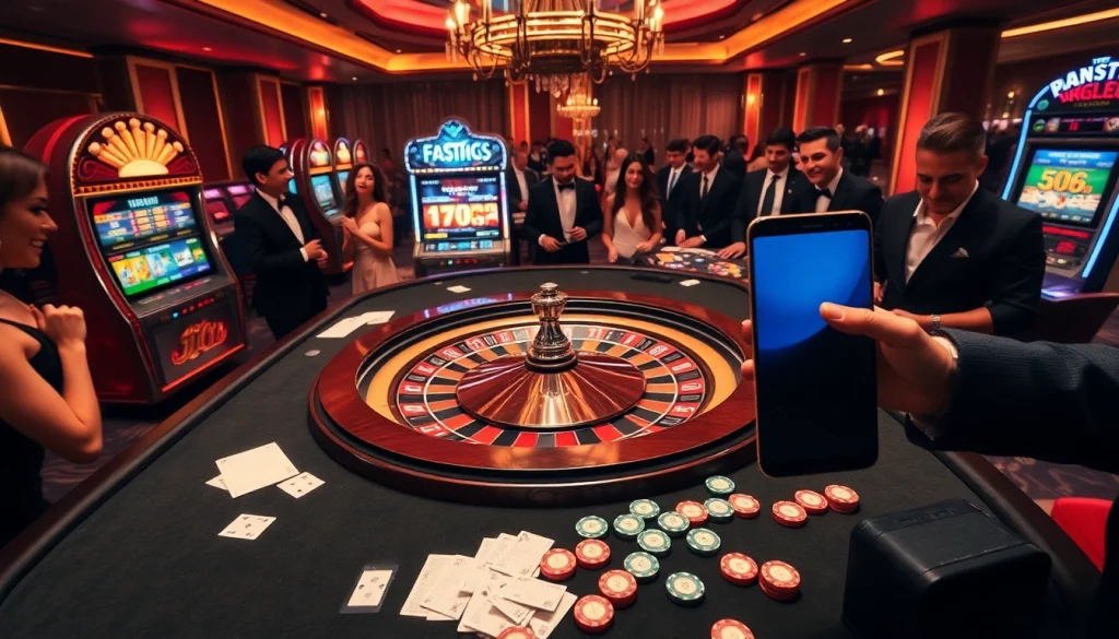 Players enjoying thrilling roulette and slot games at S8 casino, capturing excitement at the heart of gambling.