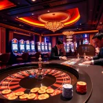Experience thrilling casino action at ABC8 with players competing at poker and roulette tables.