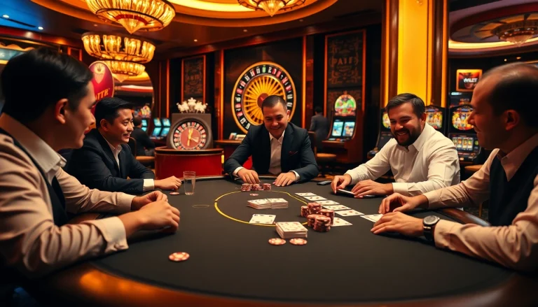 Experience thrilling gaming with SOIBET's poker tables and exciting casino ambiance.