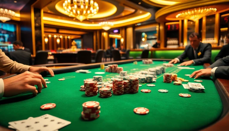 Experience thrilling poker action and excitement at 7C77 casino tables.