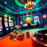Experience excitement at https://ww88.review/ with a visual of a vibrant online casino showcasing poker tables and slot machines.