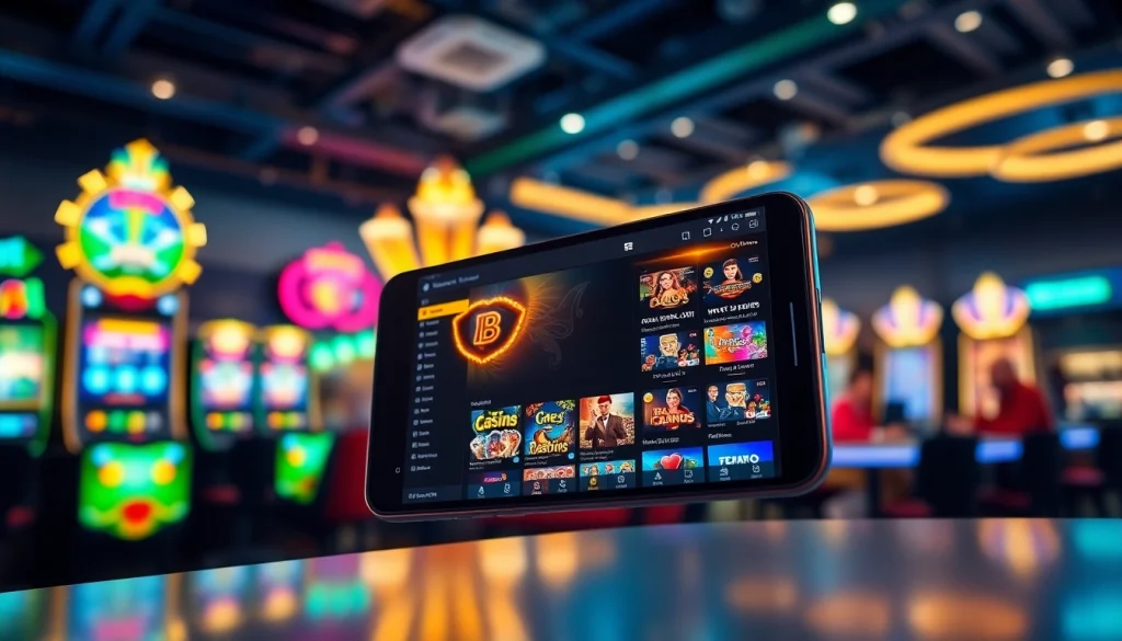 Exciting BK860S online gaming experience on a smartphone, showcasing casino games and sports betting.