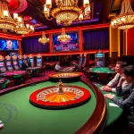 Experience thrilling gameplay at https://rr88ez.com/ with an elegant casino scene featuring roulette and blackjack.