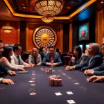Players enjoying a thrilling casino experience at https://jun88pl.com/ with elegant tables and vibrant lights.
