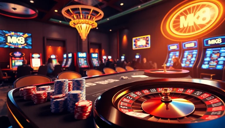 Engaging online gambling action featuring MK8 with vibrant casino elements and dynamic gameplay.