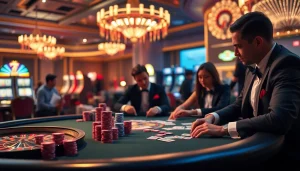 Players at a luxury poker table celebrating a win at 79KING Casino.