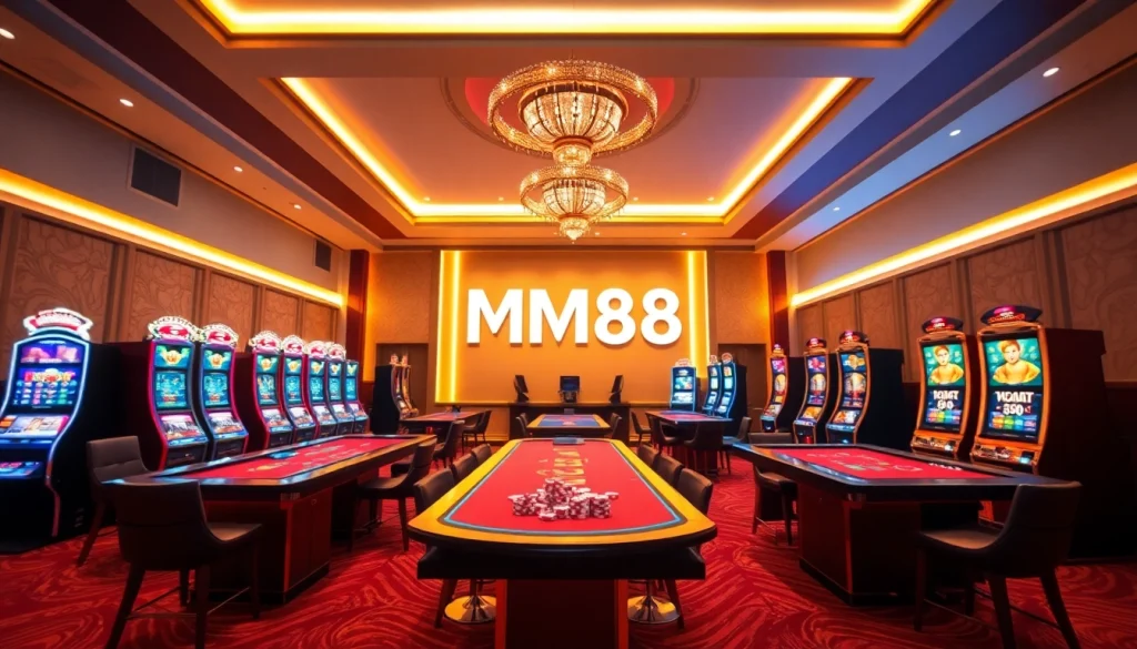 Experience the excitement of MM88 online casino with modern gaming and luxury ambiance.