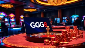 GG88 gamblers enjoying a thrilling game at a luxurious online casino table.