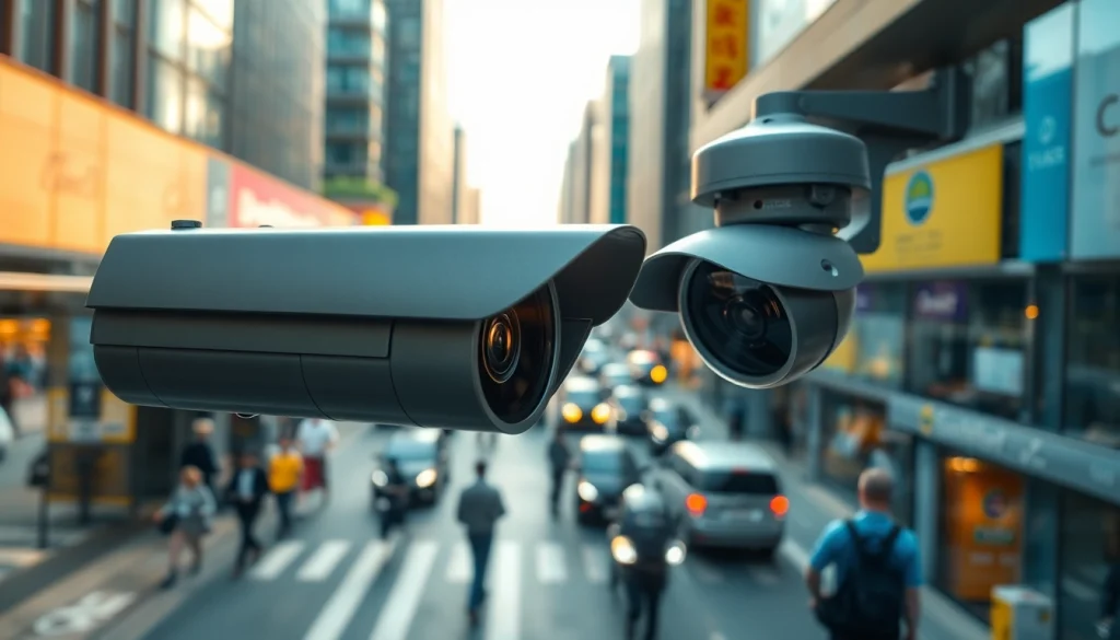 Understand what is video analytics in CCTV with a professional CCTV camera monitoring urban activity.
