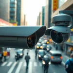 Understand what is video analytics in CCTV with a professional CCTV camera monitoring urban activity.