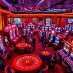 Playing popular XXX games at a vibrant casino with interactive gaming setups.