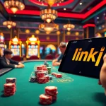 Experience thrilling gameplay at a luxurious casino with link 88i interface showcased on a smartphone.
