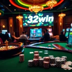 Experience the thrill of gambling with 32win's exciting casino atmosphere and vibrant gaming options.