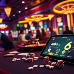 Experience the thrill of gambling at mb66.nyc with vibrant tables, cards, and roulette wheels.