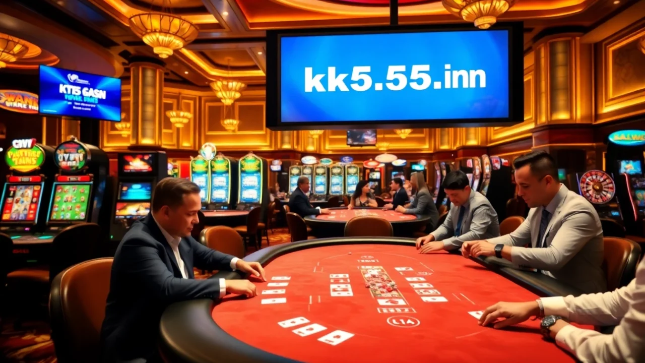 Engaging poker game at KK55 – online casino experience with vibrant atmosphere.