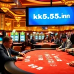Engaging poker game at KK55 – online casino experience with vibrant atmosphere.