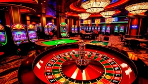 Người chơi casino LUCK8 đang thưởng thức một trò chơi đầy kịch tính tại bàn roulette sang trọng.