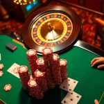 Experience the thrill of 88vv in a luxurious casino atmosphere with essential gambling elements.