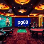 Engaging players enjoying various games at pg88 online casino with vibrant visuals.