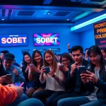 Players enjoying exciting gaming experiences at sbobet.dance online betting platform.