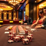 Players strategizing in a high-stakes game at Hit Club casino, showcasing excitement and luxury.