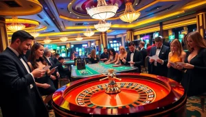 Experience high-stakes gambling at https://rr88.navy/ with elegant players captivated by roulette and poker games.