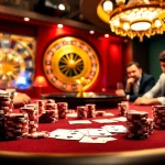Experience intense poker action at https://okkingok.net/, showcasing luxury gaming elements and strategic gameplay.