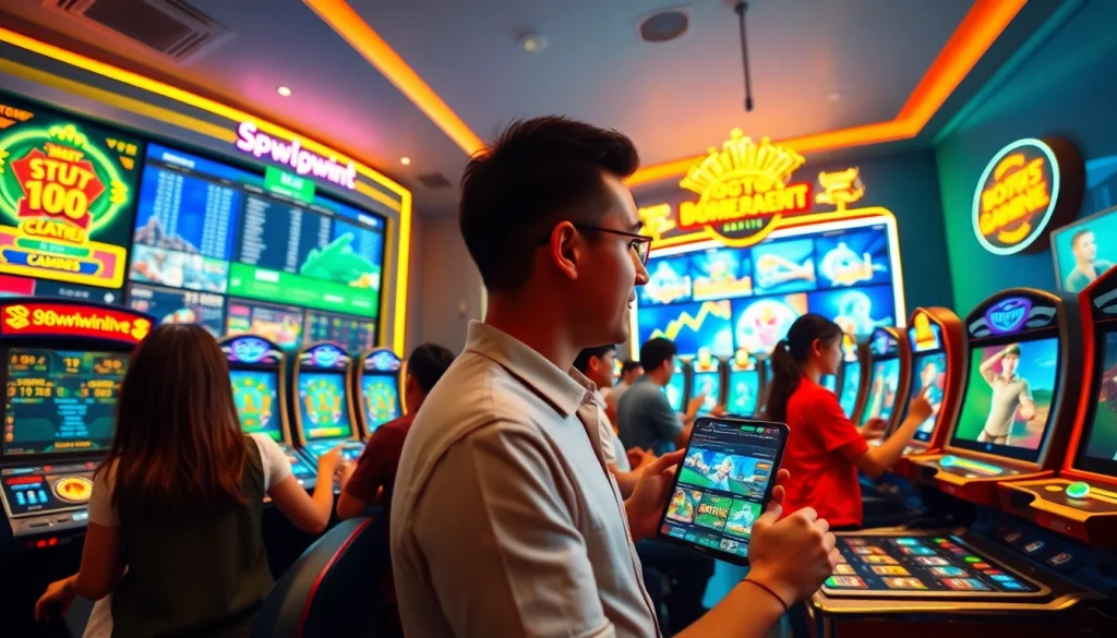 Engage with the dynamic online gaming experience at 98winwin.live featuring vibrant games and betting options.
