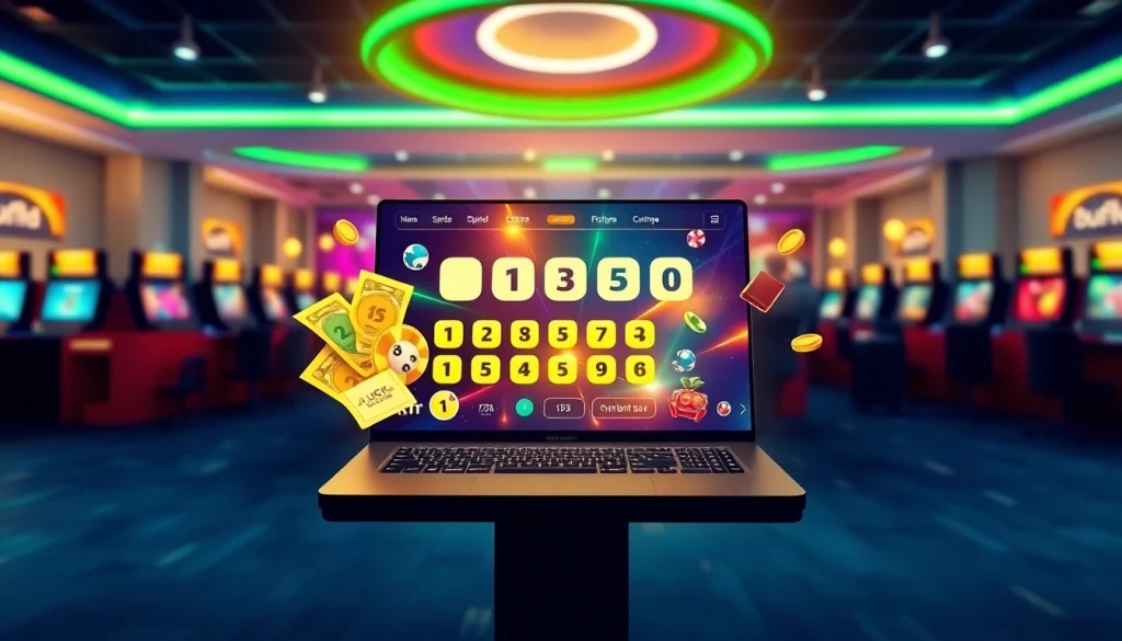 Engaging online lottery platform interface featuring 92lottery game icons and vibrant colors.