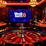 Experience the thrill of gambling at the trang chủ luck8 with vibrant roulette games and excited players.