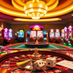 Experience thrilling gaming at one88 with vibrant poker tables and stylish slot machines.