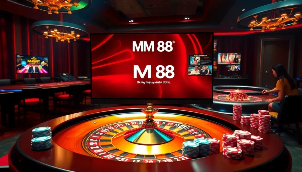Experience the thrill of MM 88 online casino with vibrant game tables and interactive betting interfaces.