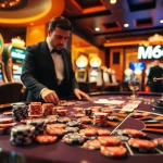 Exciting casino scene featuring roulette and poker elements showcasing MB66.