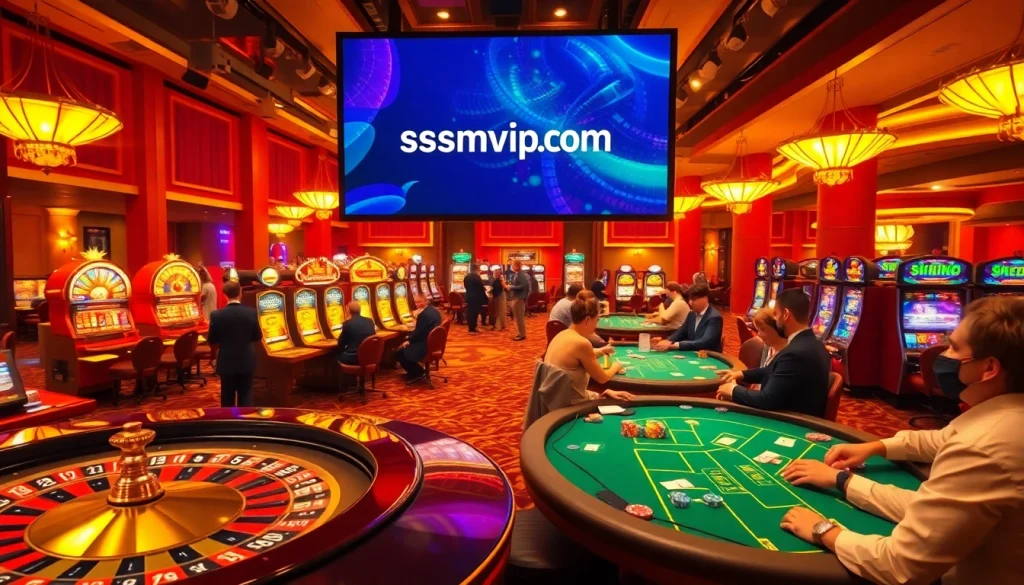 Players enjoying casino games at Sumvip, showcasing excitement and winning opportunities.