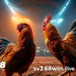 Live cockfighting event at sv368win.live, emphasizing dynamic matches and an electrifying atmosphere.