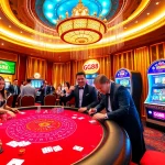 Experience the excitement of GG88 casino with vibrant gaming tables and enthusiastic players.