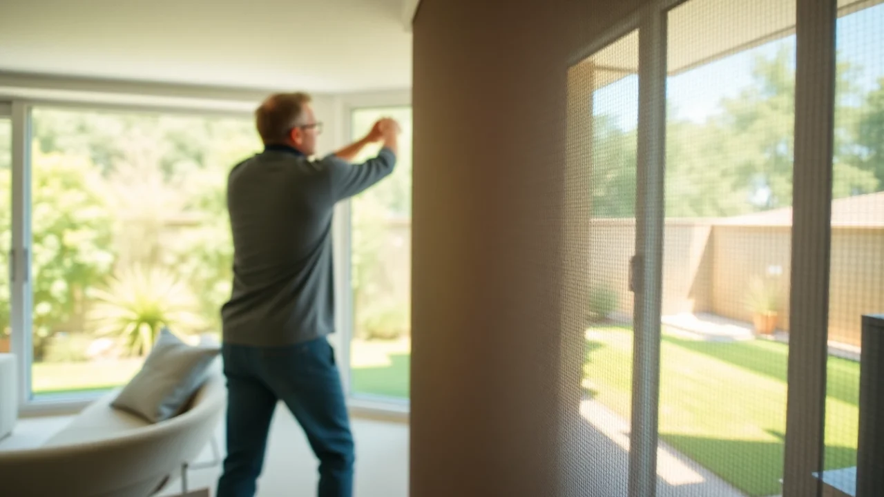 Enhance your home with Flyscreenmaxx, showcasing a sleek flyscreen in a bright, modern living room.