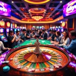 Experience strategic gameplay at luckywin's vibrant casino tables with thrilling action.