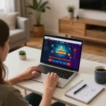 Kwin online gaming session showcasing player interaction with casino interface at home