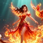 Bet confidently with ty le keo in a vibrant 3D scene featuring sports elements and a stunning phoenix.