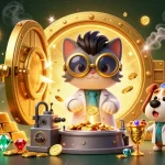 Zowin magic happens as the mad scientist cat and dog create casino treasures amidst abundant gold and gems.