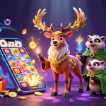 Experience thrilling gameplay at cwin05 with a Celtic druid stag and dynamic game elements.