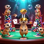 Experience thrilling wins with slot server jepang in a dynamic meerkat casino scene full of action