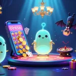 Experience 789bet's gaming excitement with vibrant glowworms illuminating a casino scene.