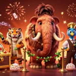 Spin the slot reels with exciting characters in a vibrant casino scene.